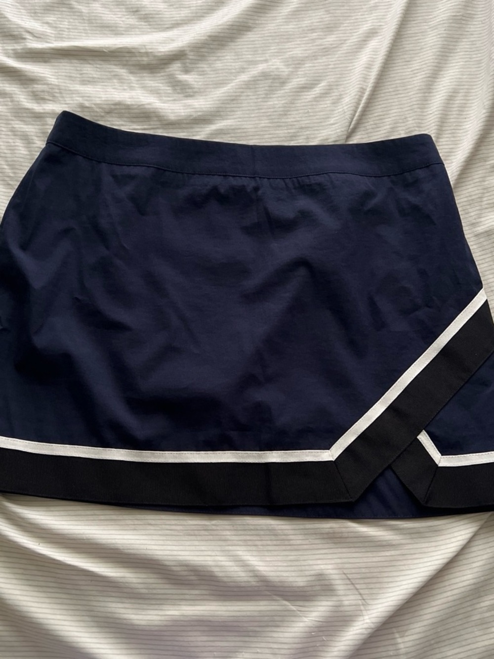 Poster Girl navy and white trim women’s mini Skirt